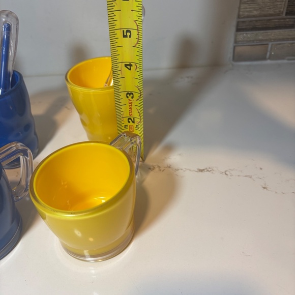 Rare Vintage Battat Childhood Cups Mugs abd spoons 3 of each - Picture 4 of 10